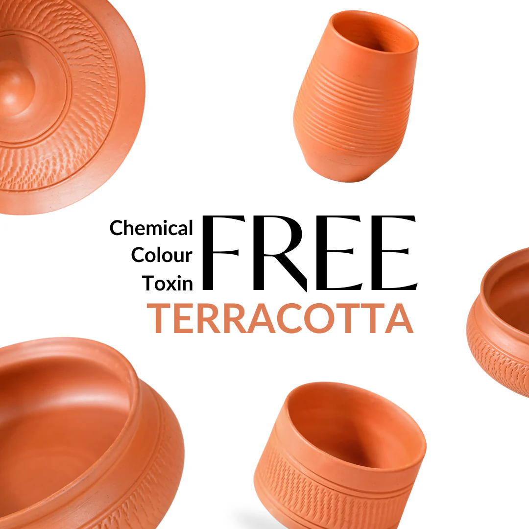 Ring Textured Terracotta Tumblers Set Of 4 400ml - Image 6