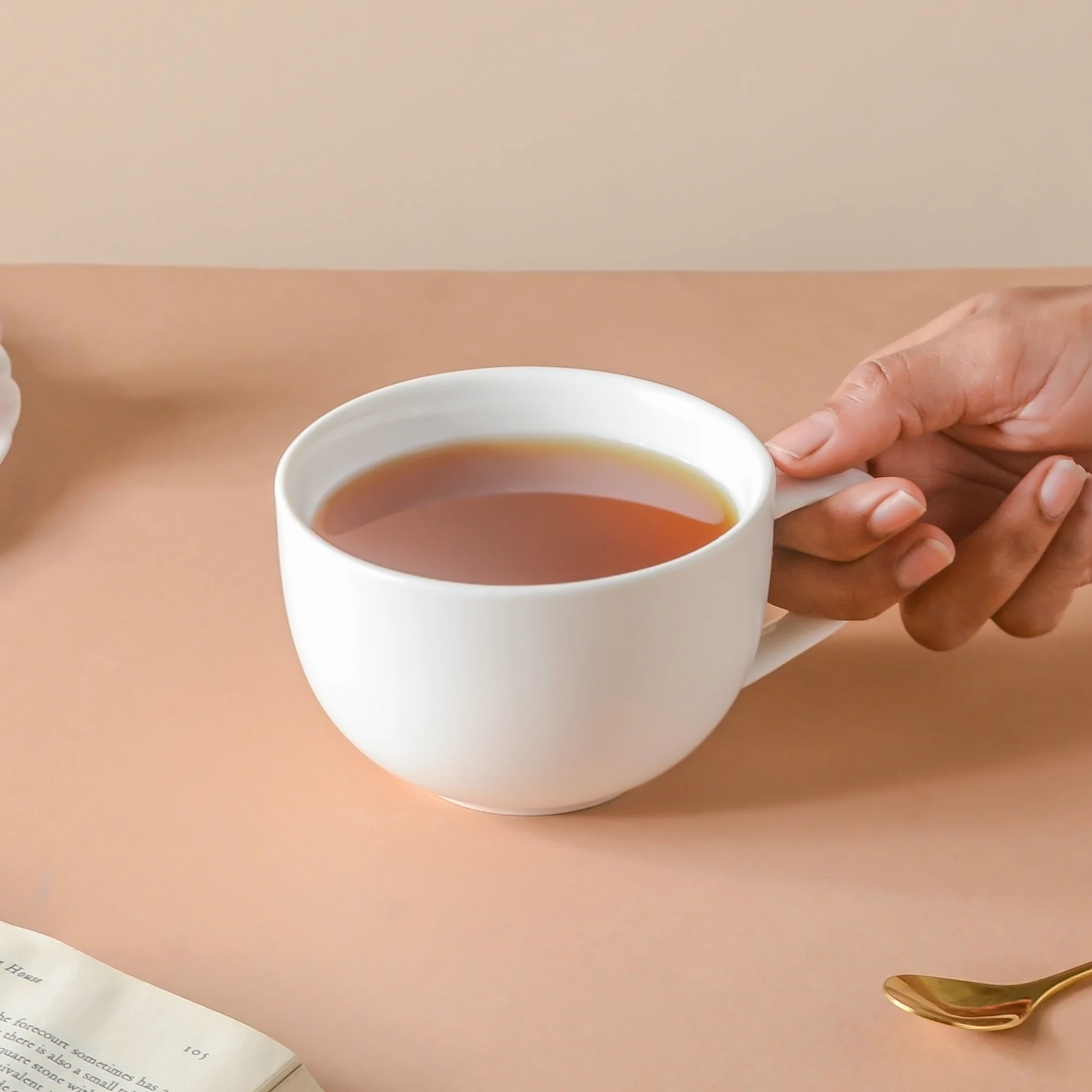 Riona Ceramic Cup White - Image 2