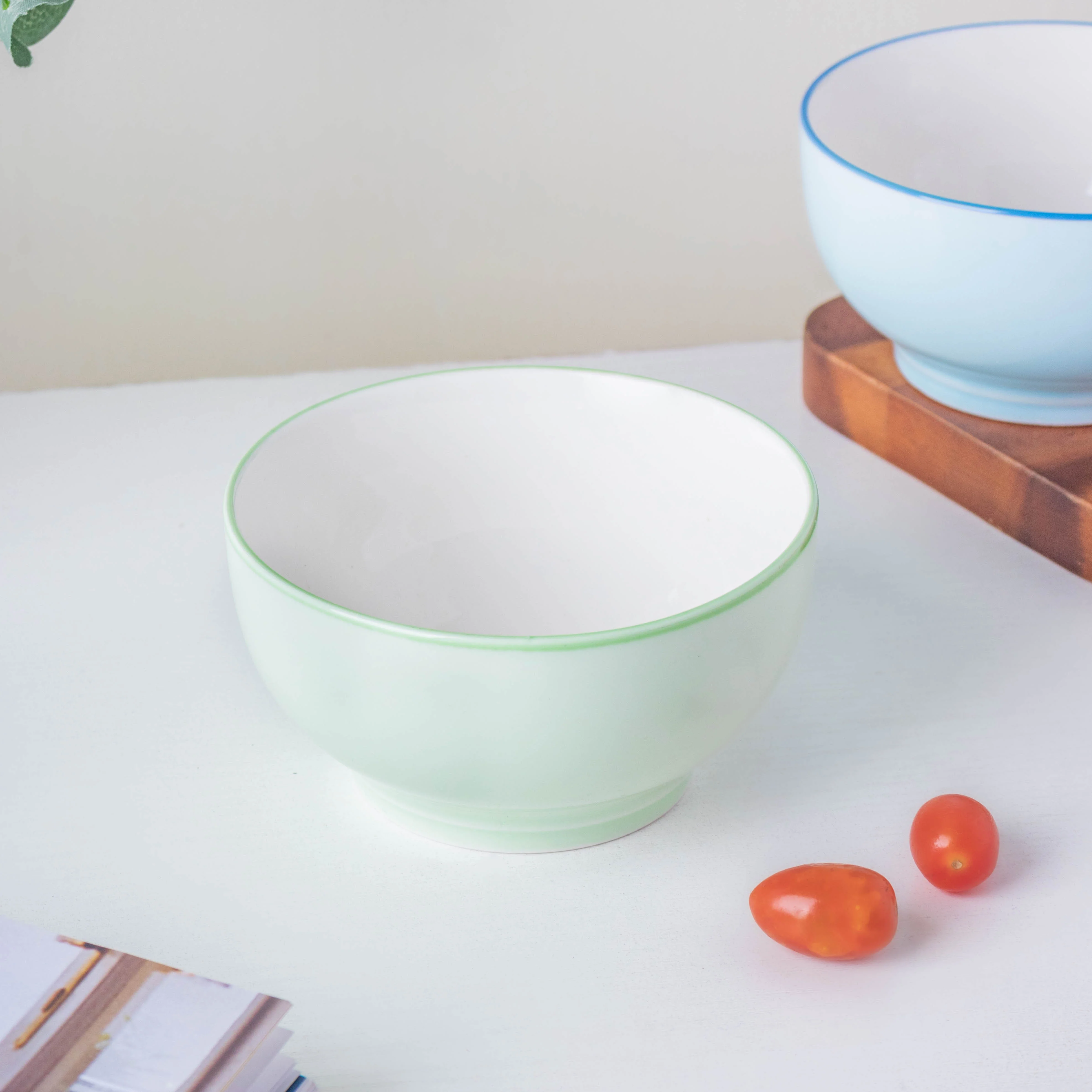 Riona Ceramic Side Bowl Mint Green 300 ml - Image 3