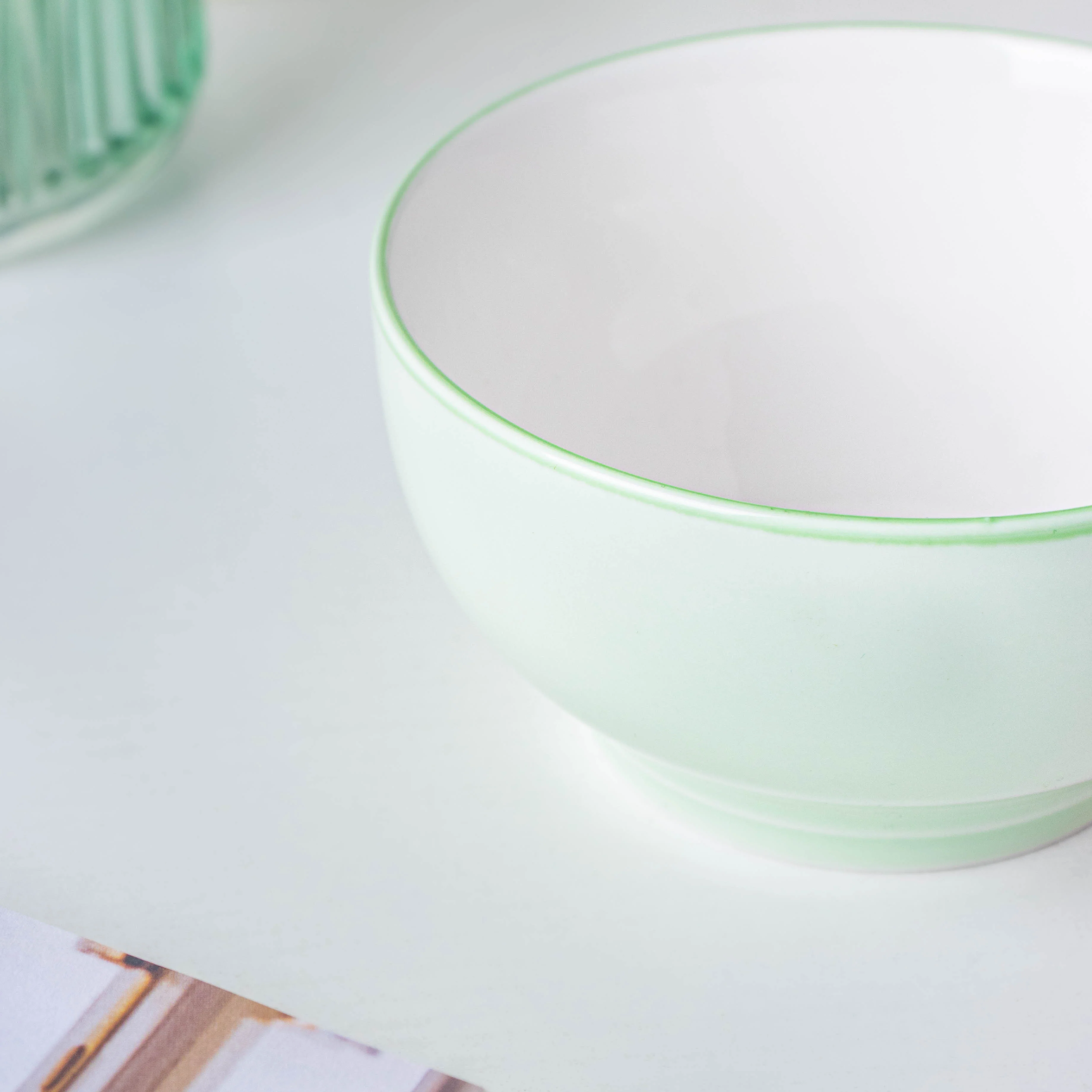 Riona Ceramic Side Bowl Mint Green 300 ml - Image 4