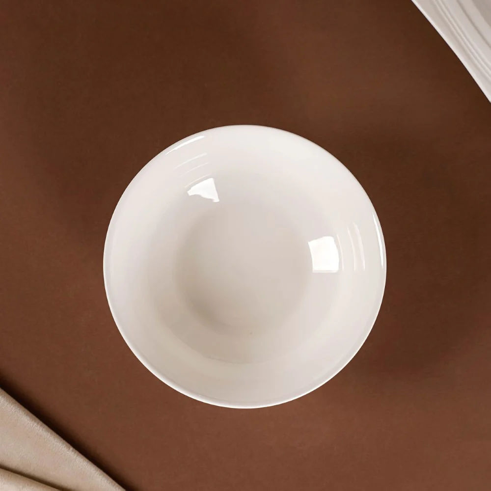 Riona Ceramic Snack Bowl White 600 ml - Image 5