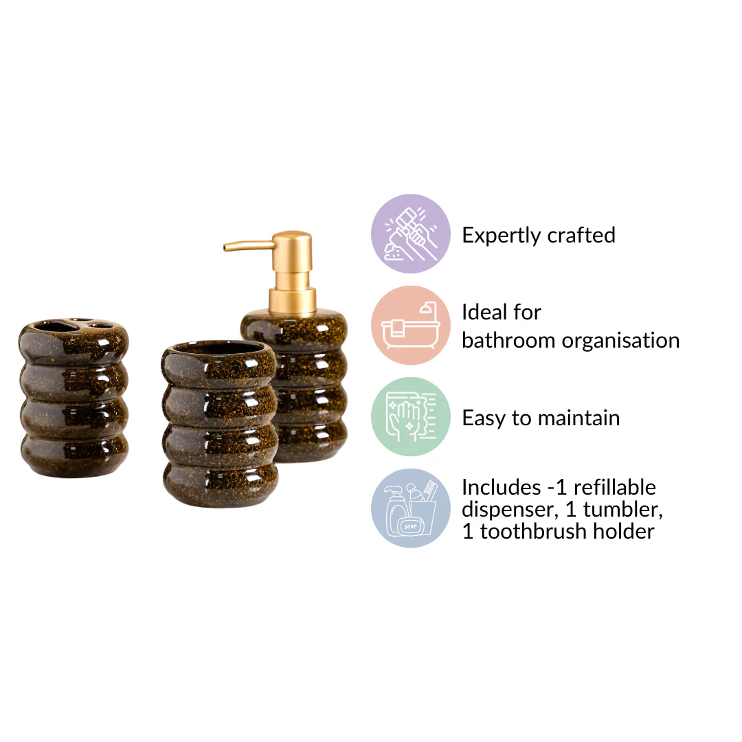 Ripple Bathroom Accessories Set Of 3 - Image 5