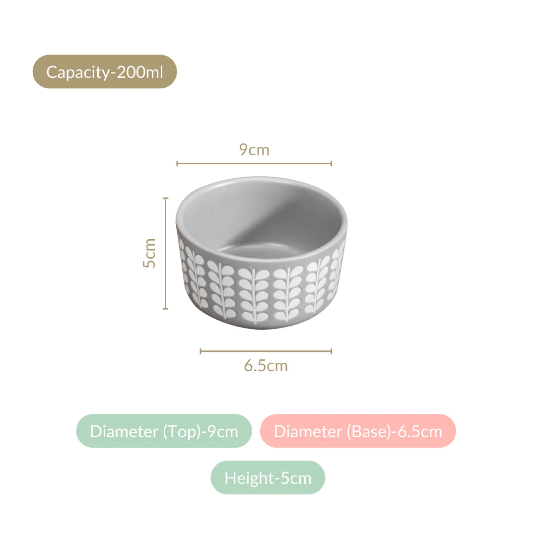 Robinia Ceramic Small Bowl Set of 6 200ml - Image 4