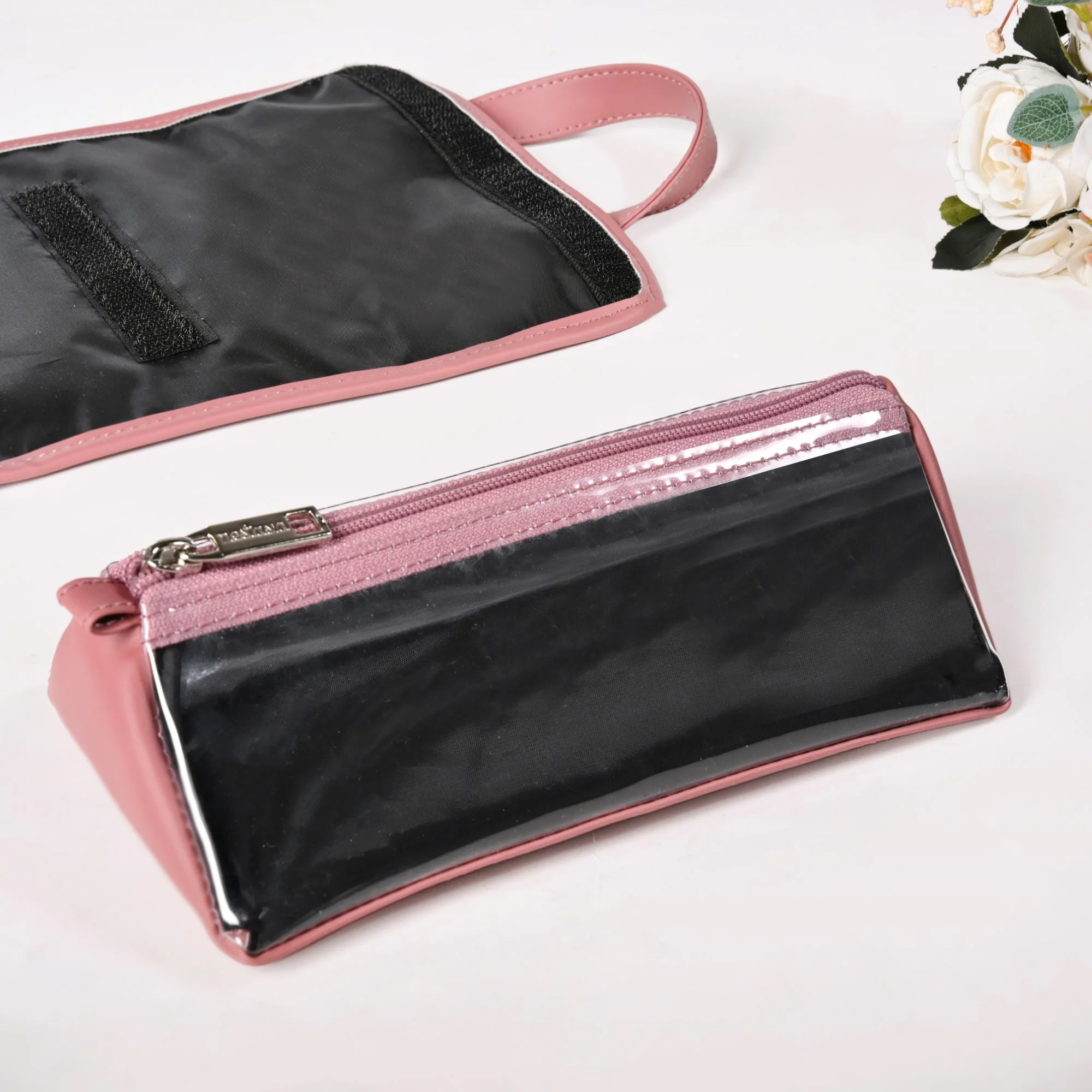 Roll Up Pink Vanity Makeup Pouch - Image 7