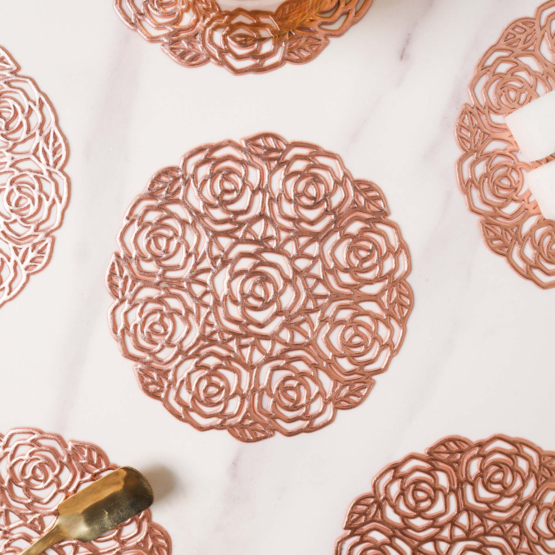 Rose Coaster Set of 6 - Image 9