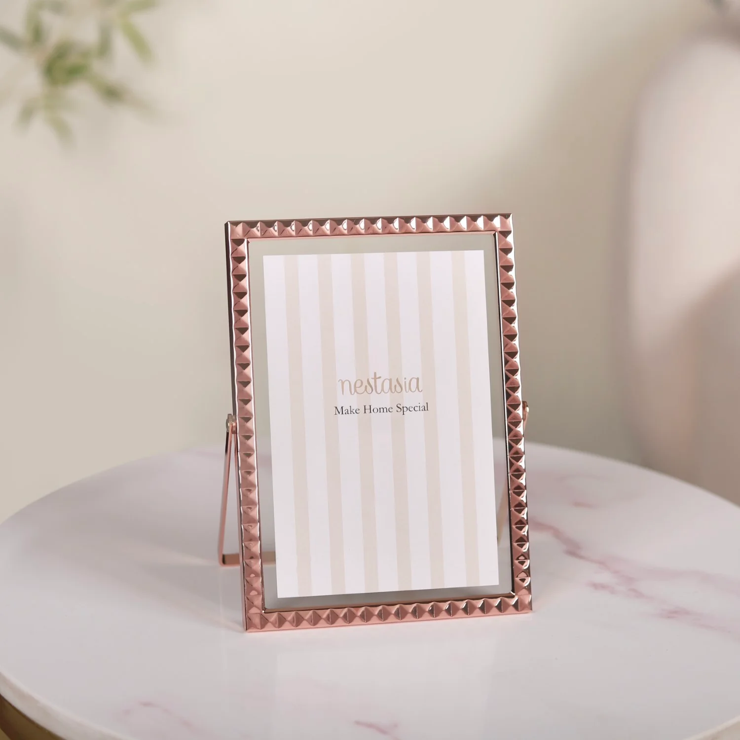 Rose Gold Studs Metallic Photo Frame 7"x5" - Image 6