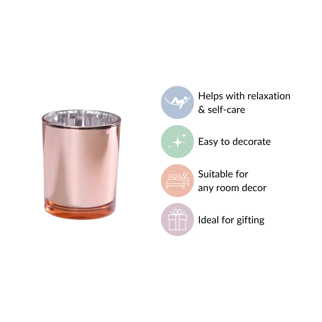Rose Gold Tealight Holders For Home Decor Set Of 4 - Image 6