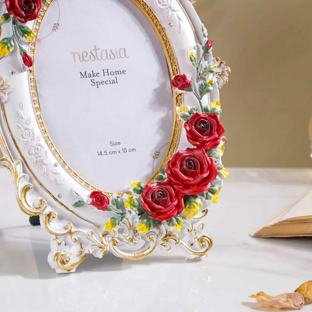 Rose Regent Oval Photo Frame 10 x 7 Inch - Image 4