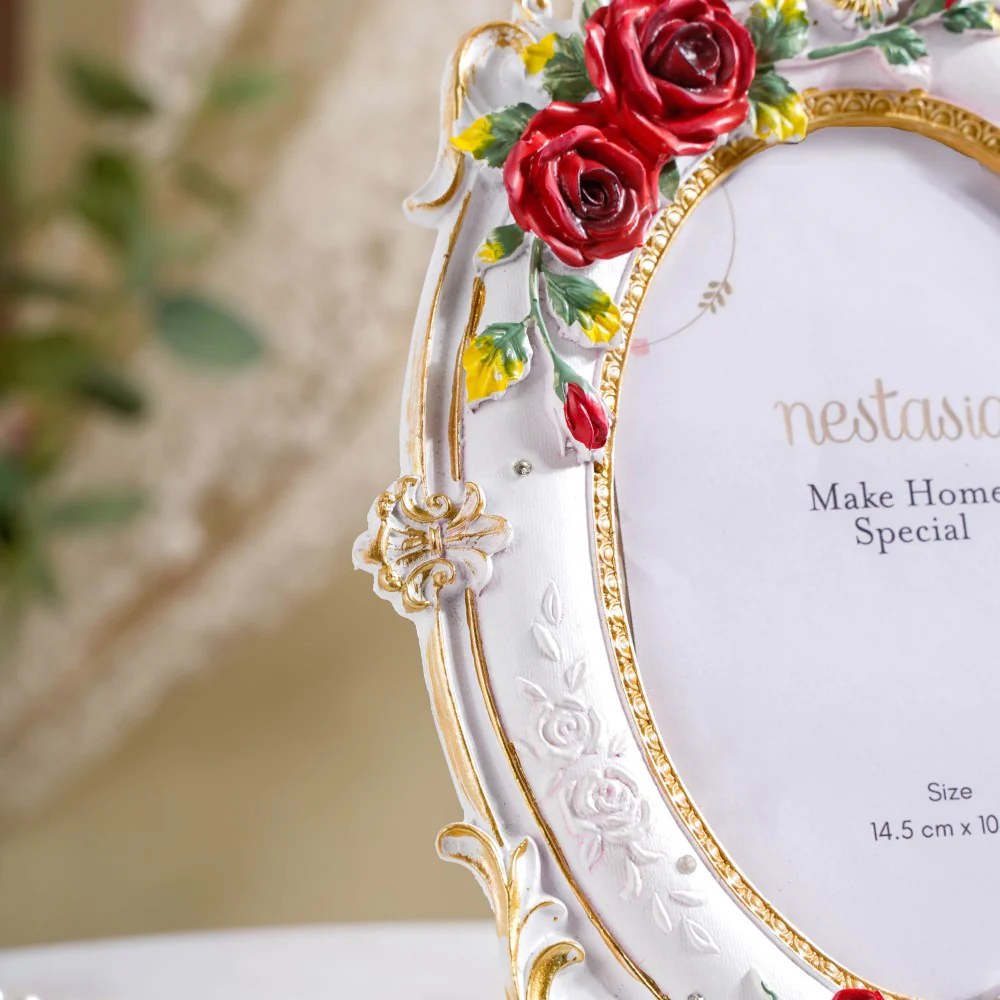 Rose Regent Oval Photo Frame 10 x 7 Inch - Image 6