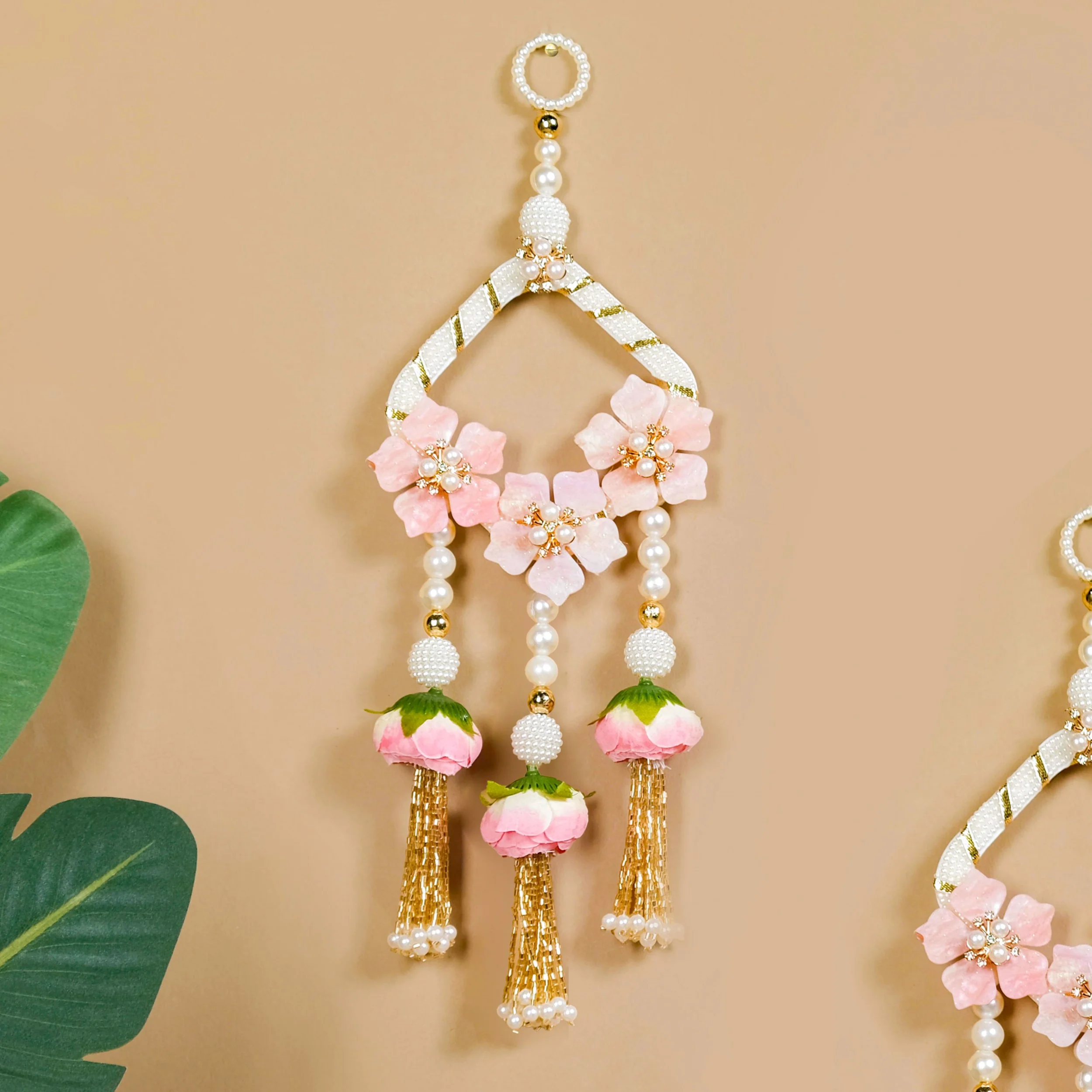 Rosebud And Pearl Decorative Door Hanging Set Of 2 - Image 7
