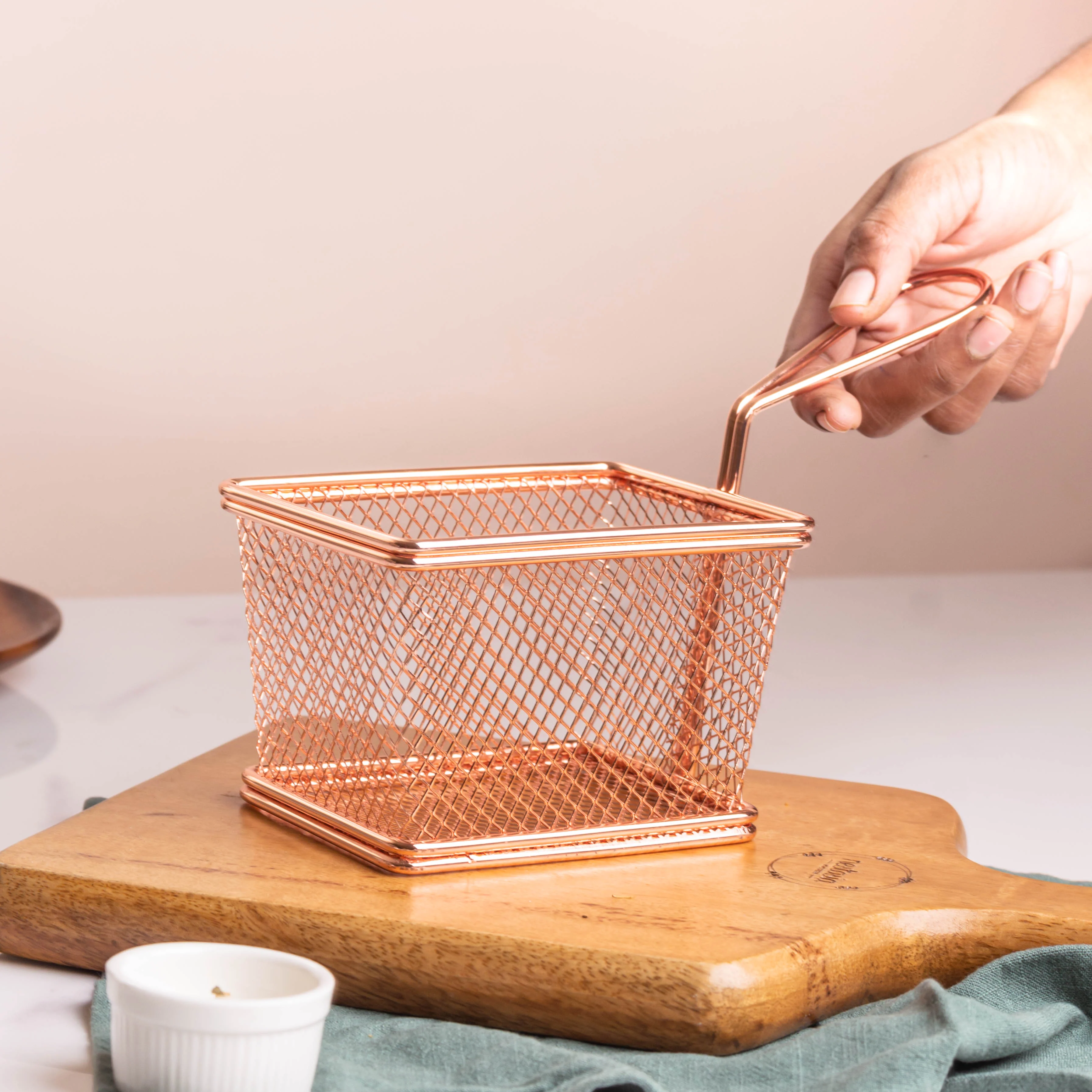 Rosegold French Fries Basket - Image 4