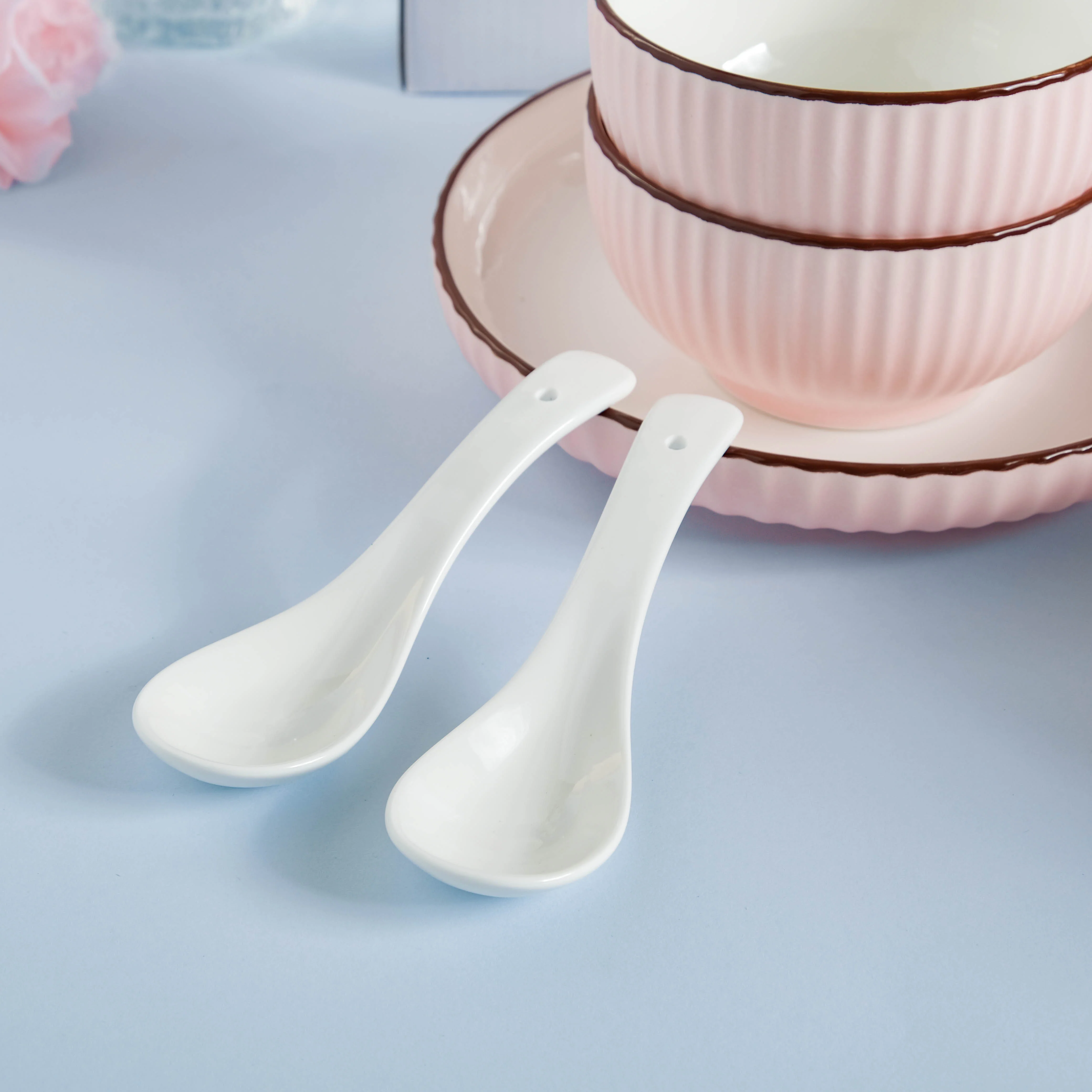 Rosy 10 Piece Soup Snack Set for 2 - Image 10