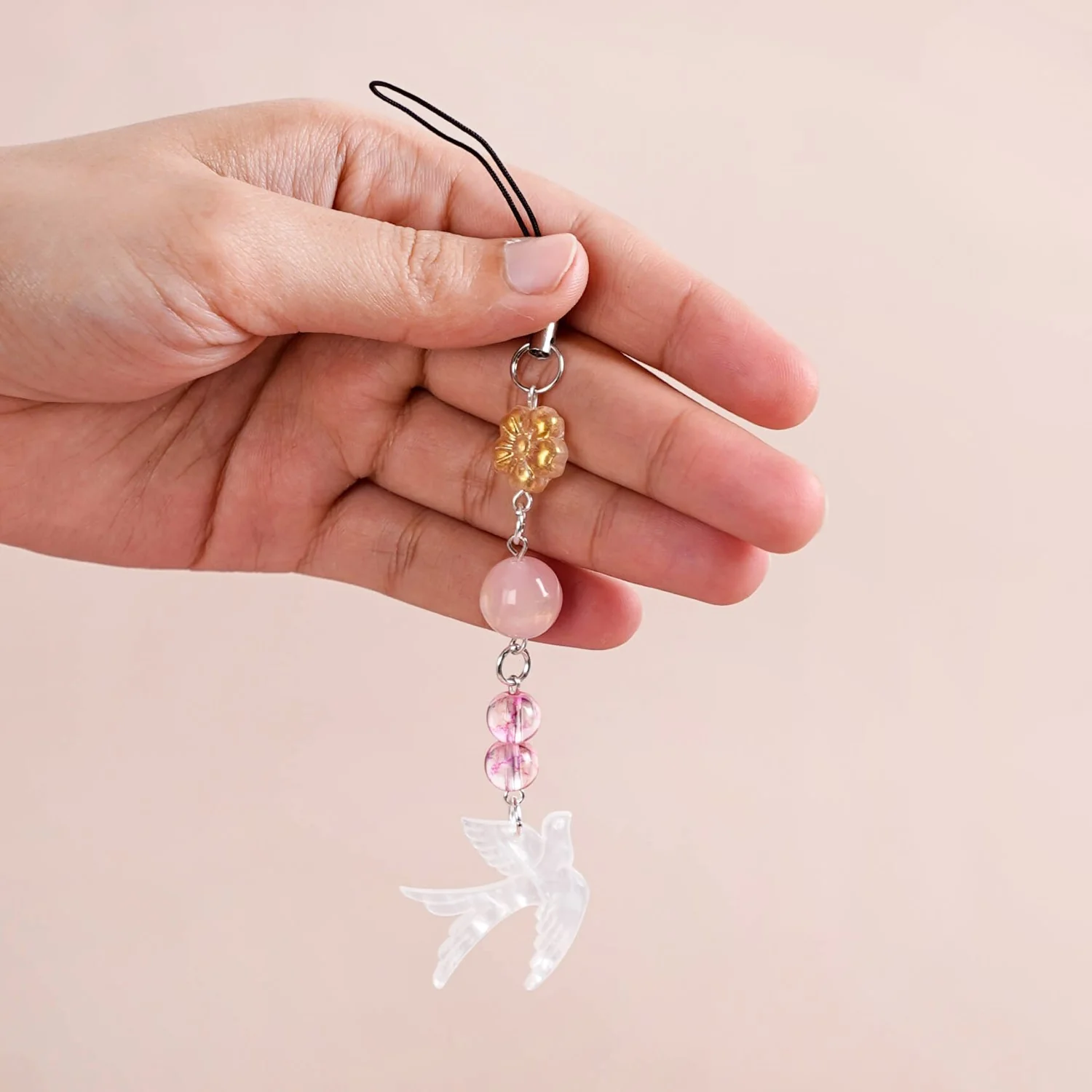 Rosy Dove Phone Charm - Image 2