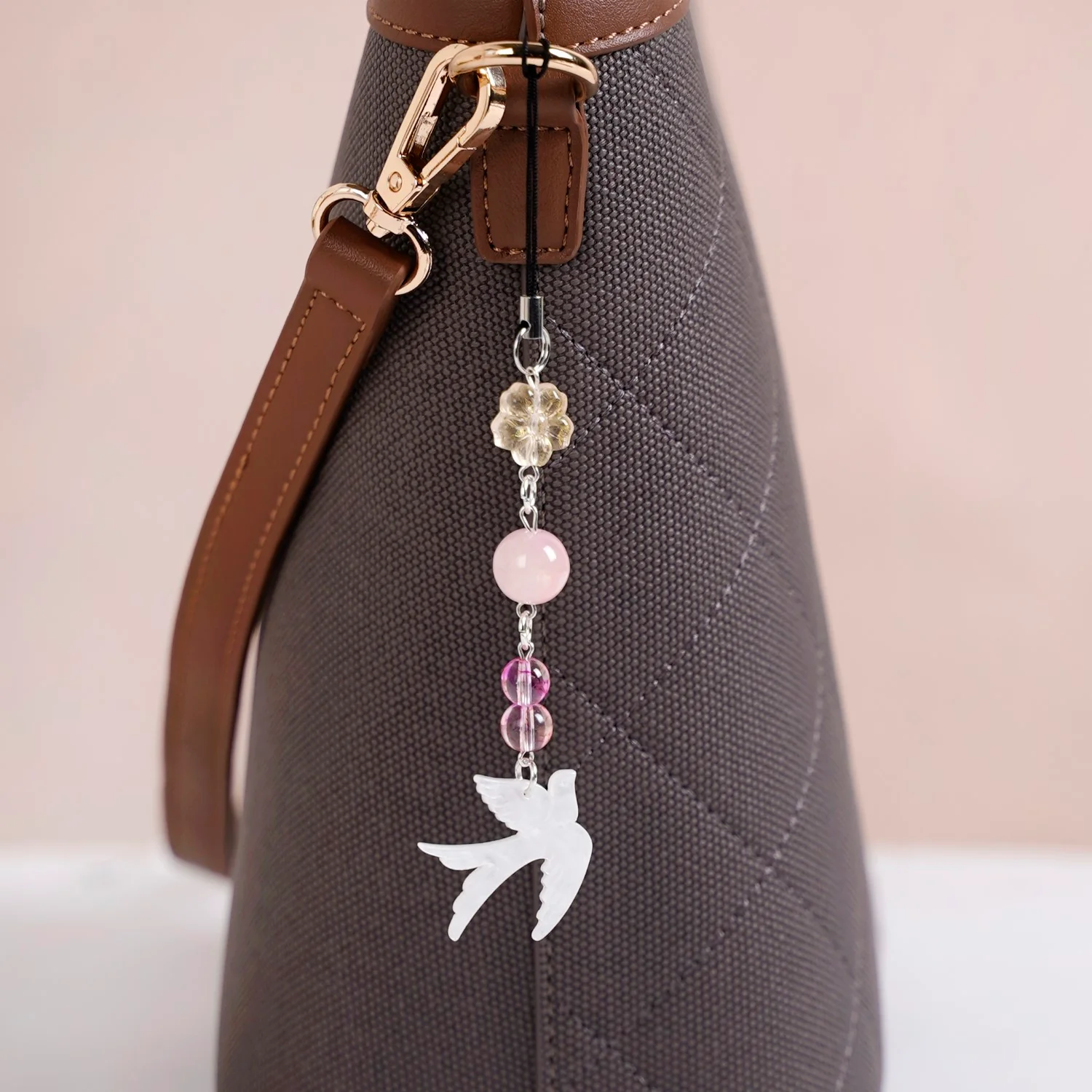 Rosy Dove Phone Charm - Image 6