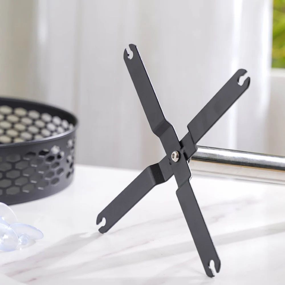 Rotating Metal Storage Rack Black - Image 13