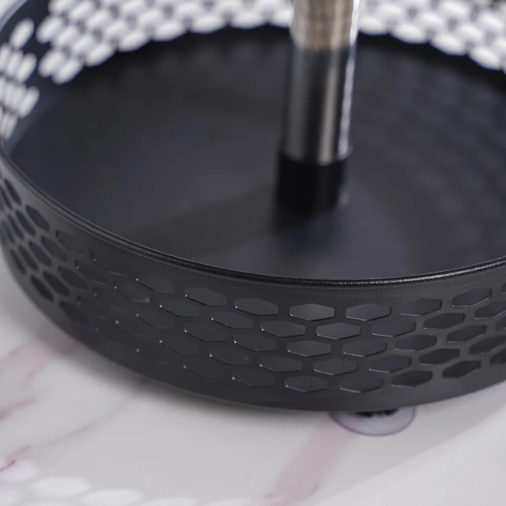 Rotating Metal Storage Rack Black - Image 3