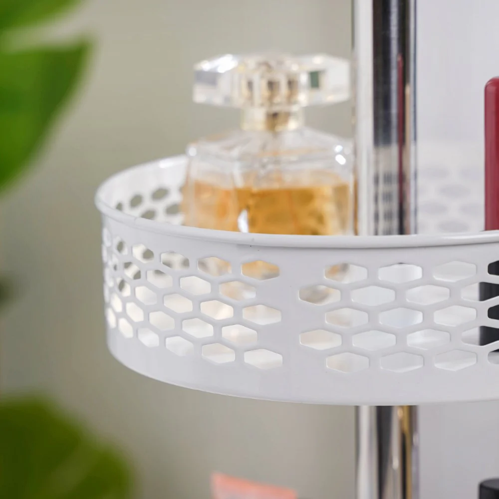 Rotating Metal Storage Rack White - Image 7