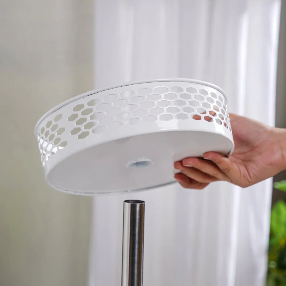 Rotating Metal Storage Rack White - Image 9