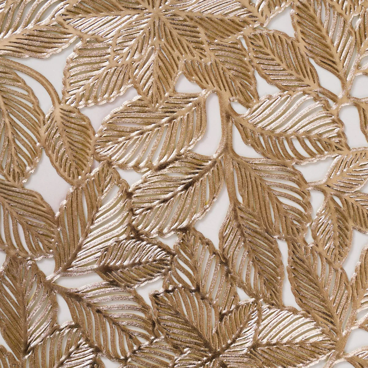 Round Gold Leaf Waterproof Placemat Set Of 6 - Image 9