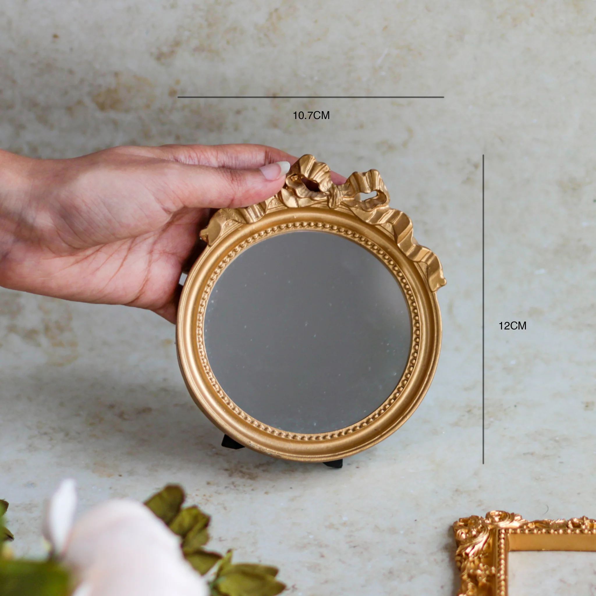 Round Gold Mirror - Image 7