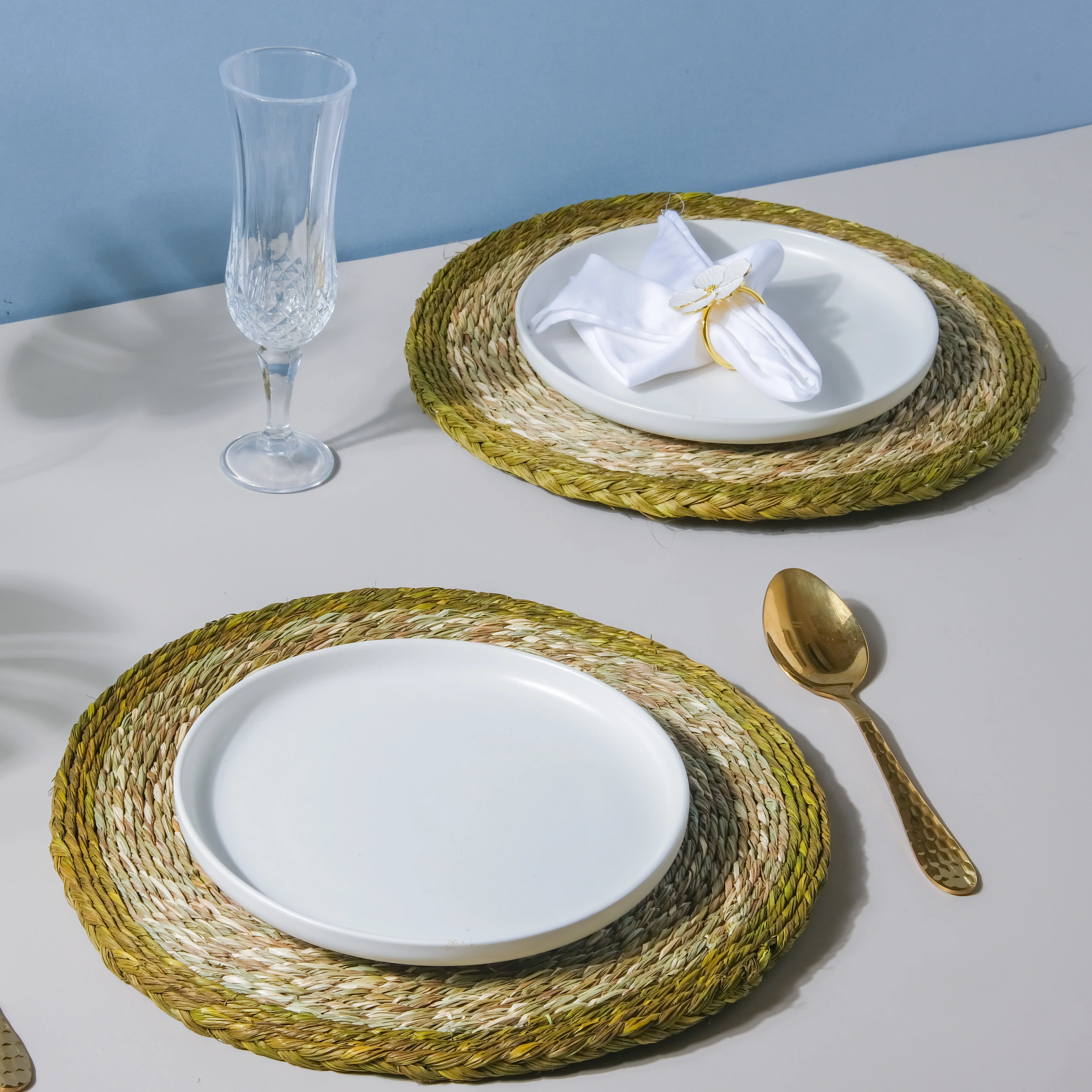 Round Sabai Trivet Green - Image 4