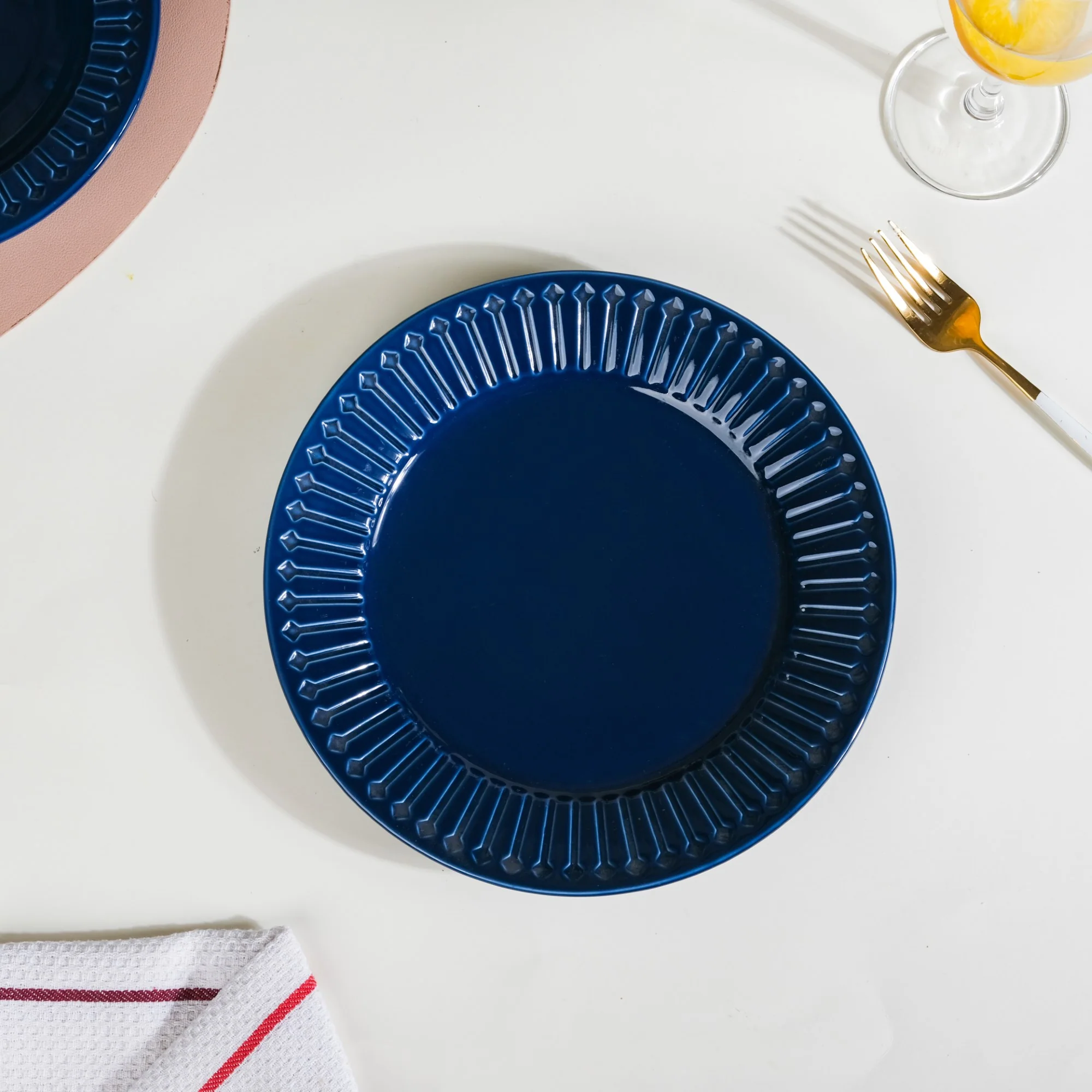 Royal Pasta Plate Blue 9 Inch - Image 5