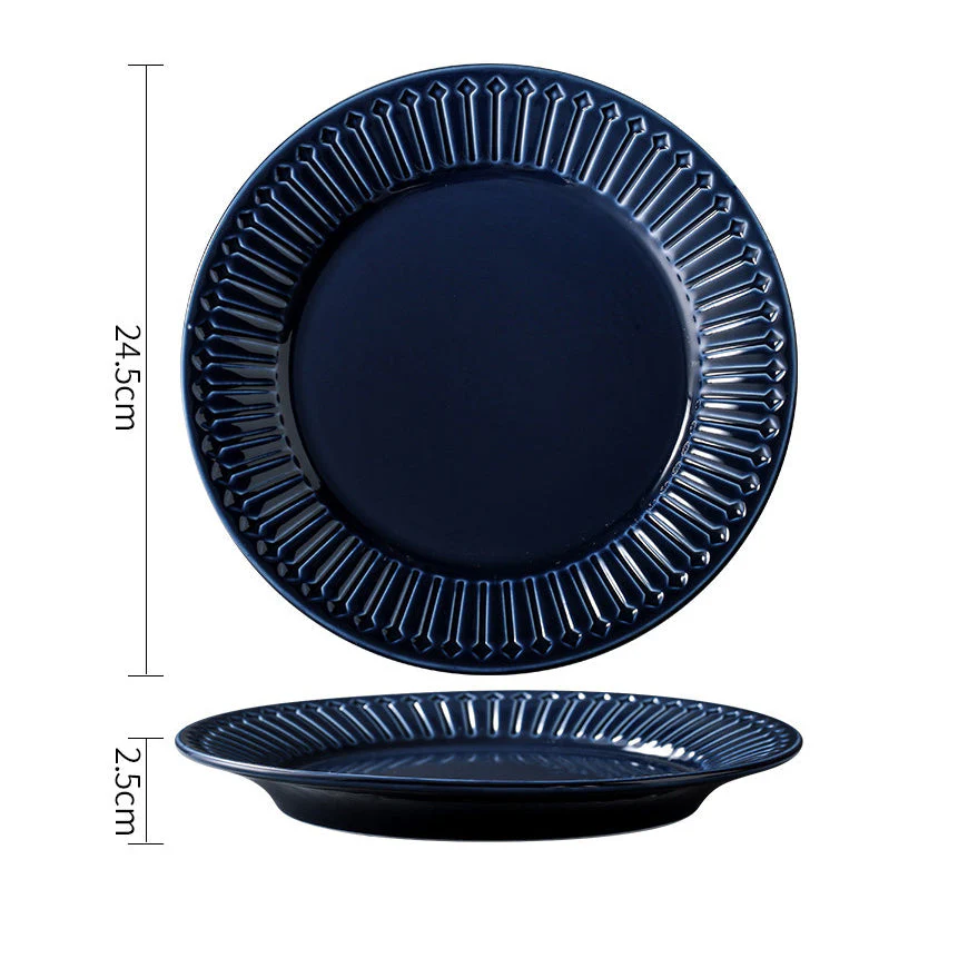 Royal Pasta Plate Blue 9 Inch - Image 6
