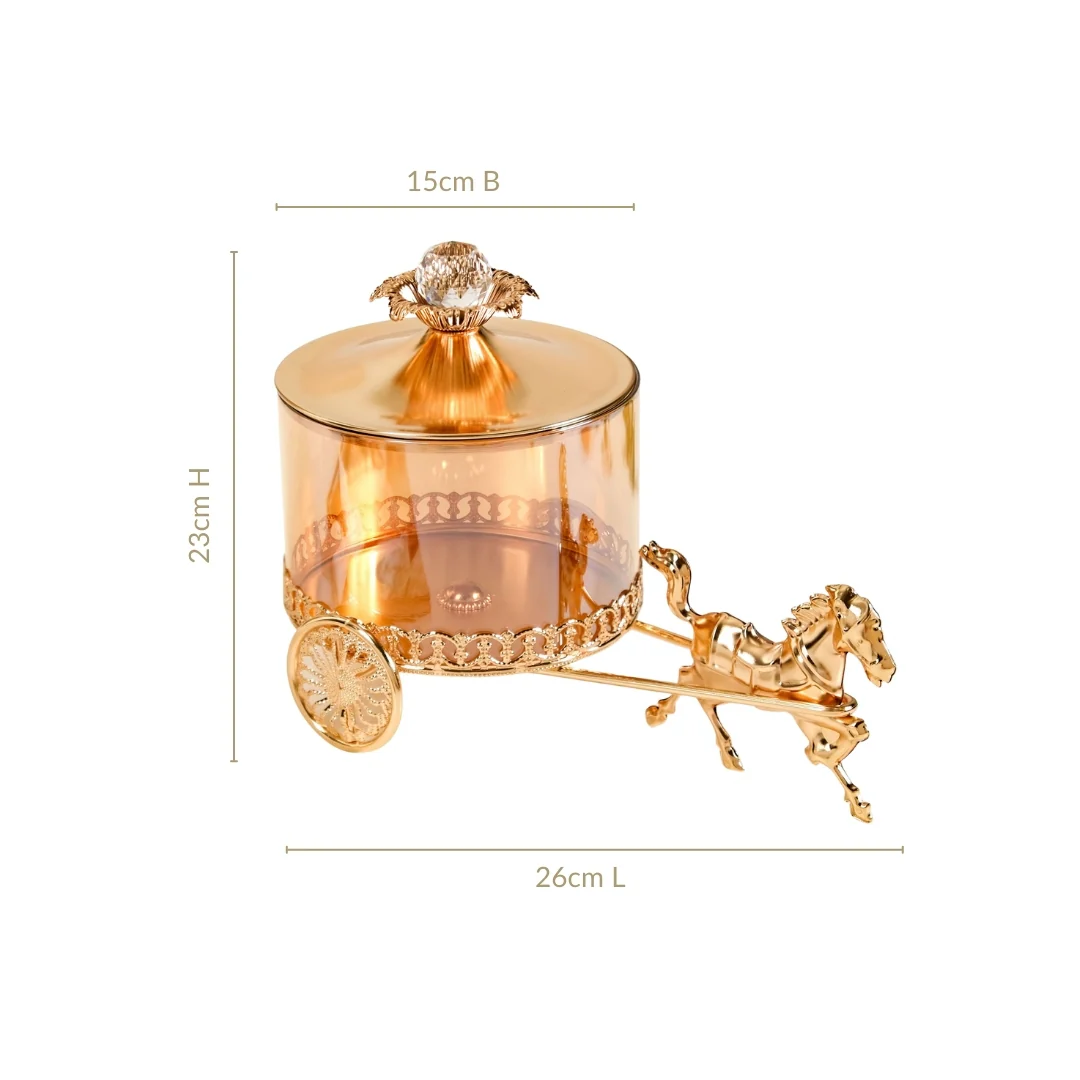 Royalcore Carriage Candy Jar - Image 4
