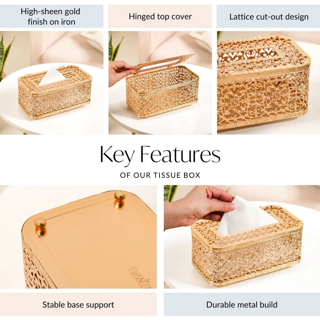 Royalcore Decorative Tissue Paper Holder For Dining Table - Image 5