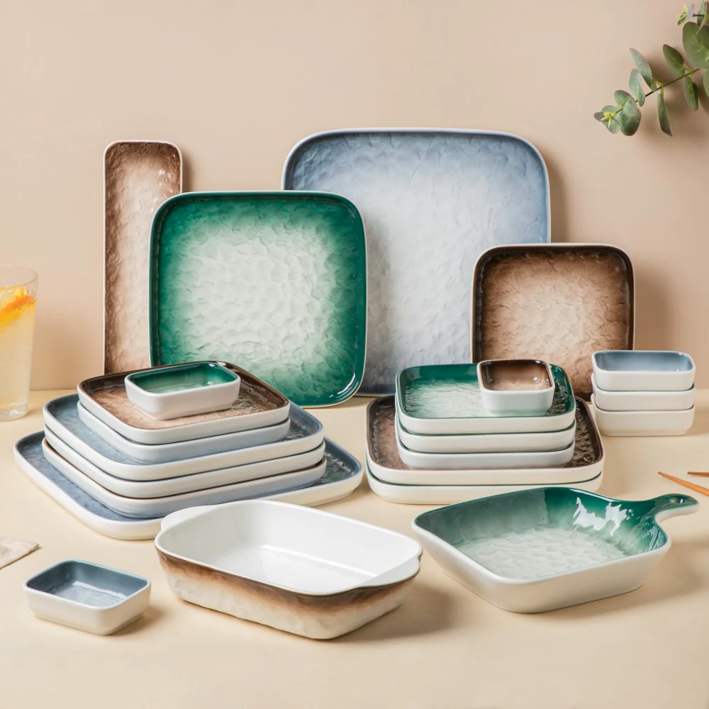 Rustic 23 Piece Snack Set For 6