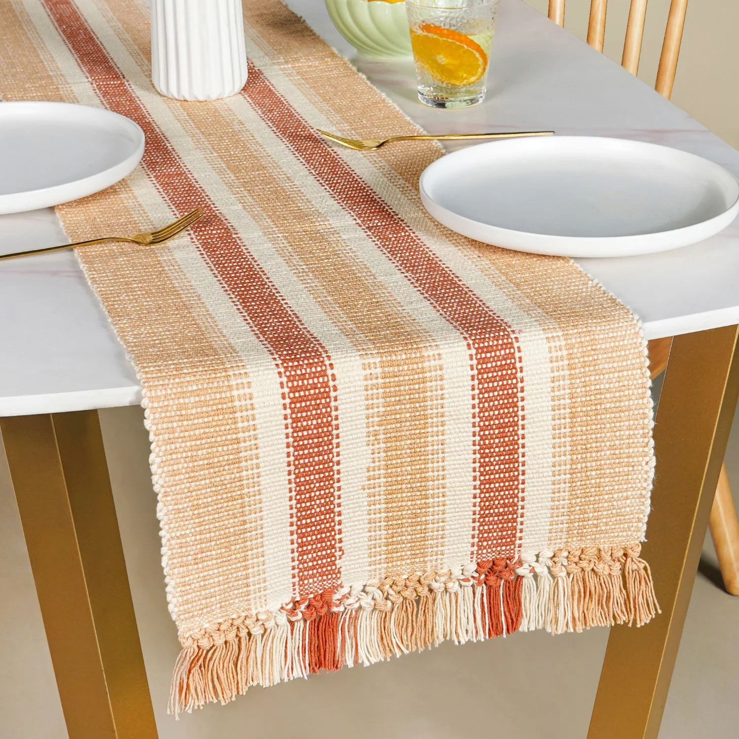 Rustic Cotton Runner 180x33cm