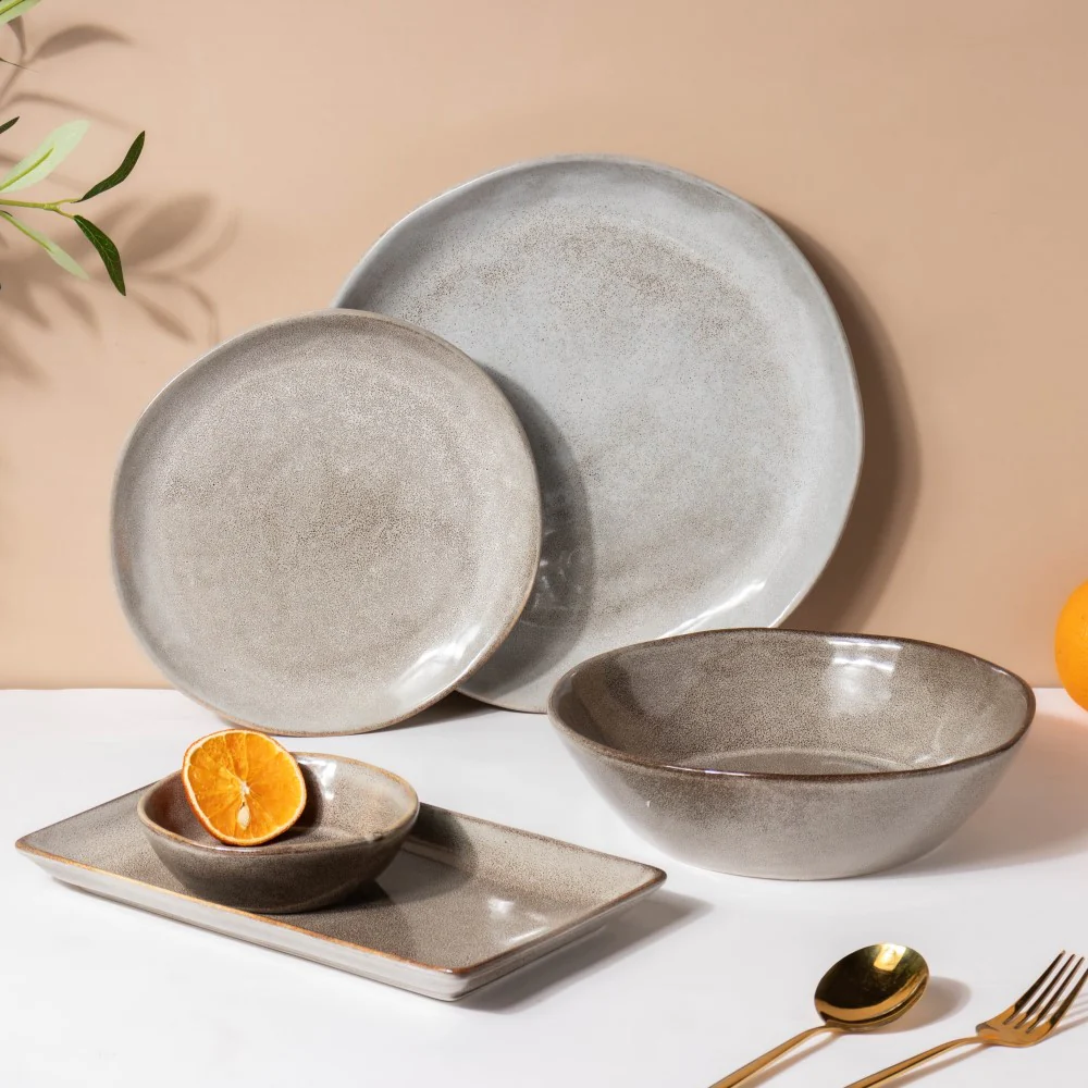 Rustic Handmade Snack Bowl Grey 150 ml - Image 9