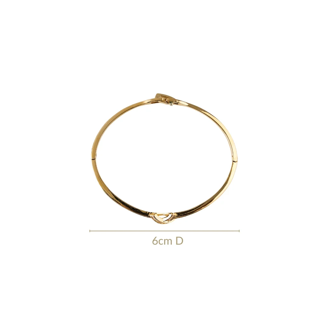 Sacred Sparkle Cross Bracelet Gold - Image 3
