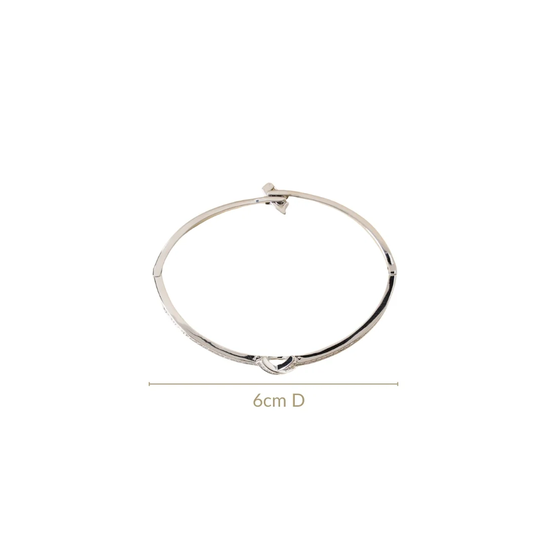 Sacred Sparkle Cross Bracelet Silver - Image 3