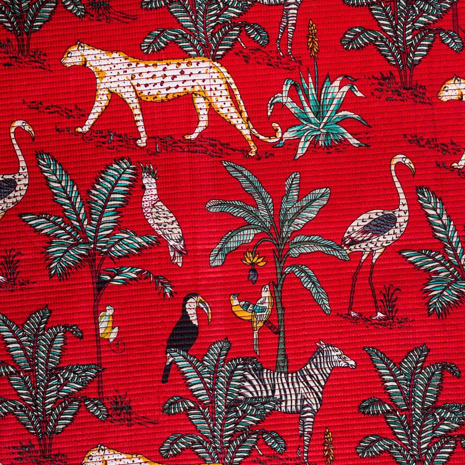 Safari Dreams Quilted Cotton Bedcover 254x221cm - Image 7