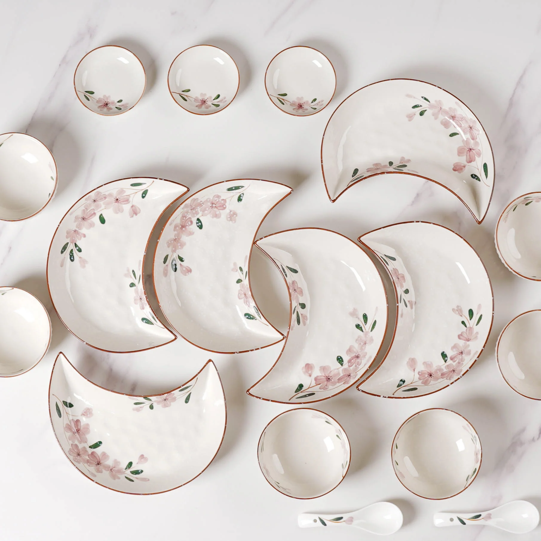 Sakura 21 Piece Snack Set For 6 - Image 2