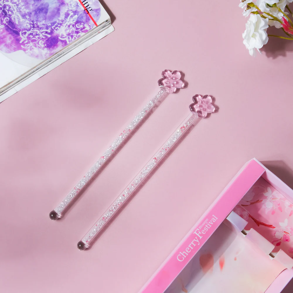 Sakura Glass Stirrer Set Of Two 7 Inch - Image 3