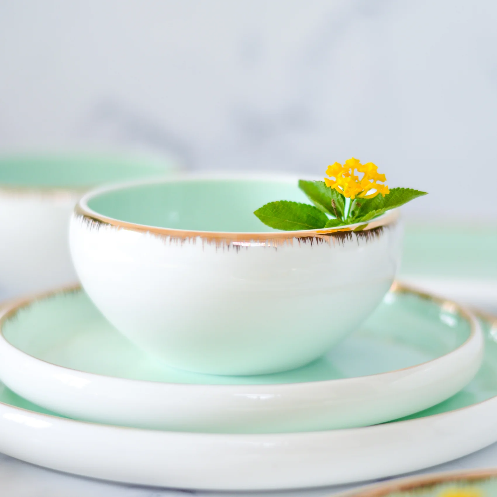 Salad Bowl Mint 300 ml - Image 10