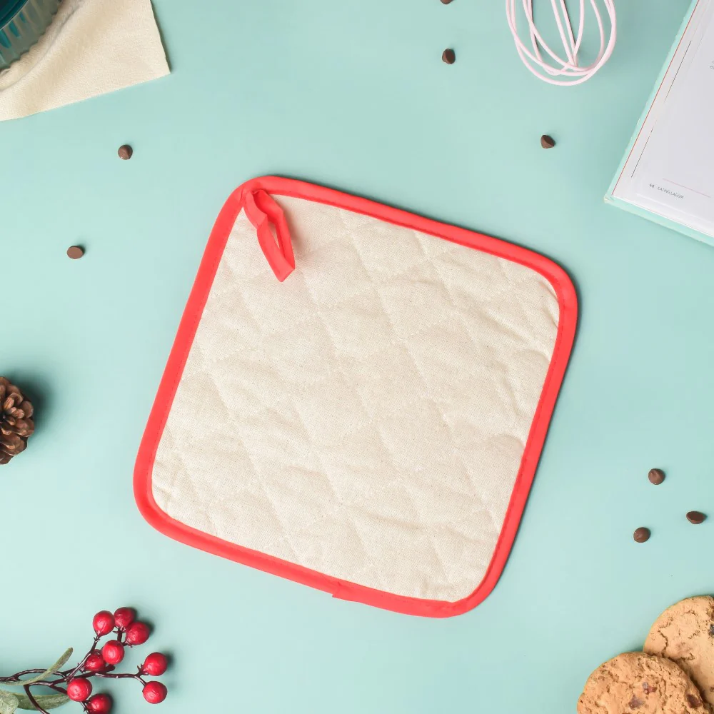 Santa Square Christmas Themed Trivet 8.5 Inch - Image 3