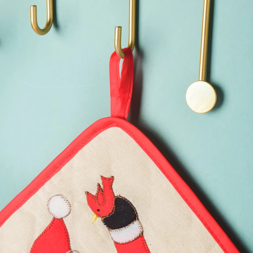 Santa Square Christmas Themed Trivet 8.5 Inch - Image 6