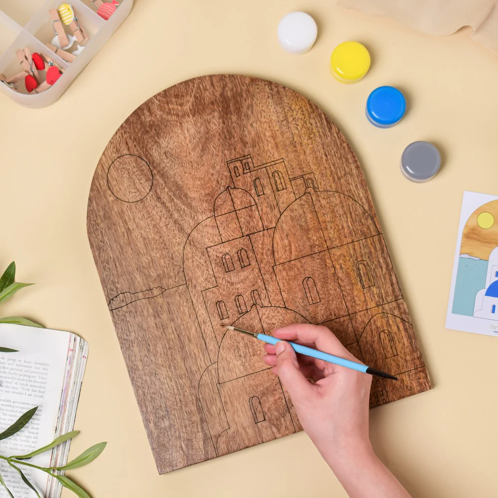 Santorini Wooden DIY Paint Kit 13x10 Inch - Image 3