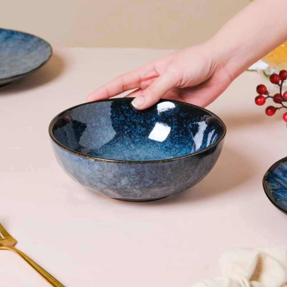 Sapphire Luxe Serving Bowl Blue 7 Inch 800 ml - Image 2