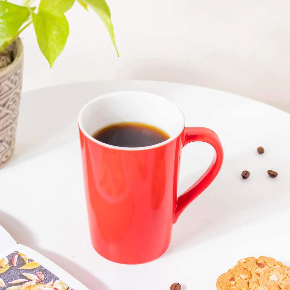 Scarlet Red Glossy Mug 350 ml - Image 4