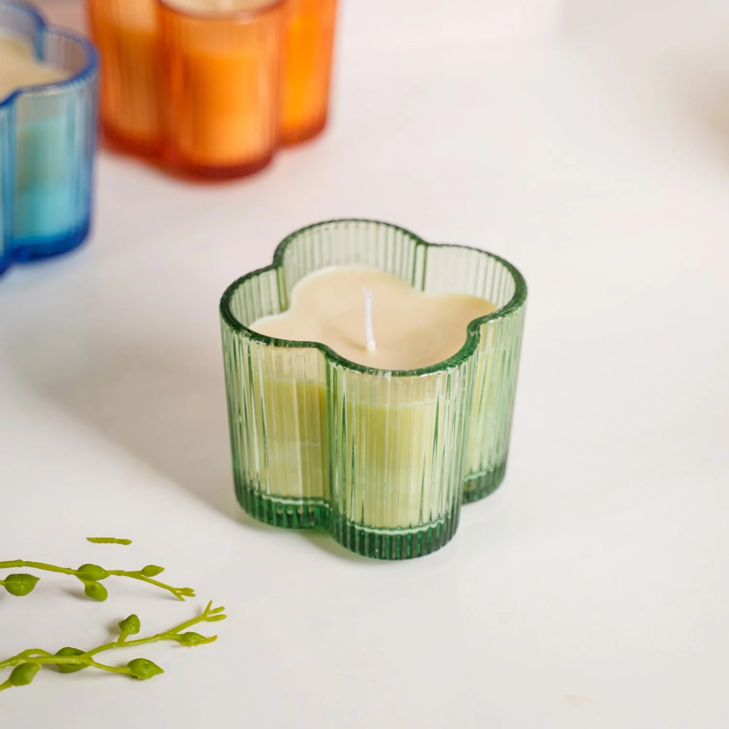 Scented Oasis Fragrant Lucky Leaf Candle Set Of 4 - Image 11