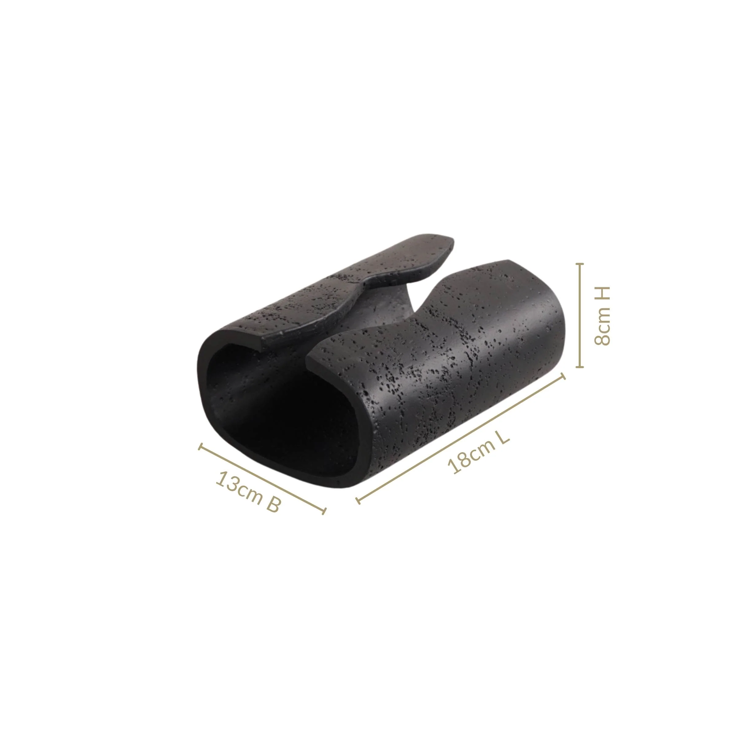 Sculpt Wave Tissue Holder Black - Image 4