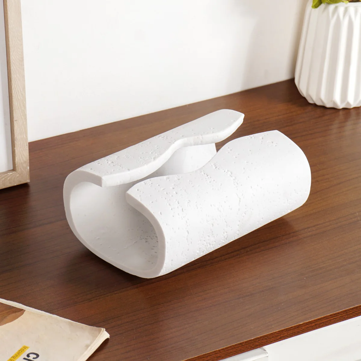 Contemporary Tissue Holder White - Image 6