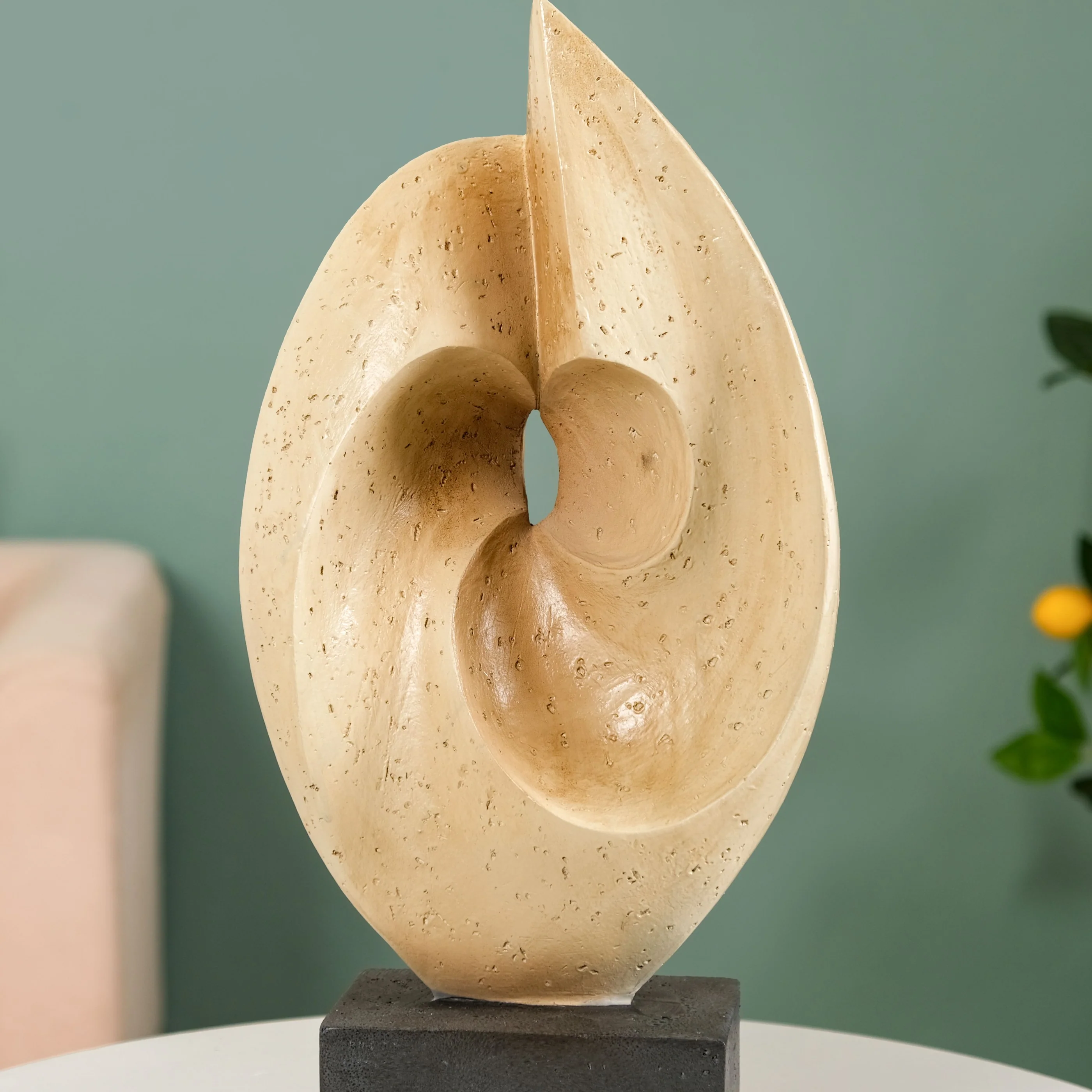 Sculptural Modern Tabletop Ornament Showpiece - Image 2