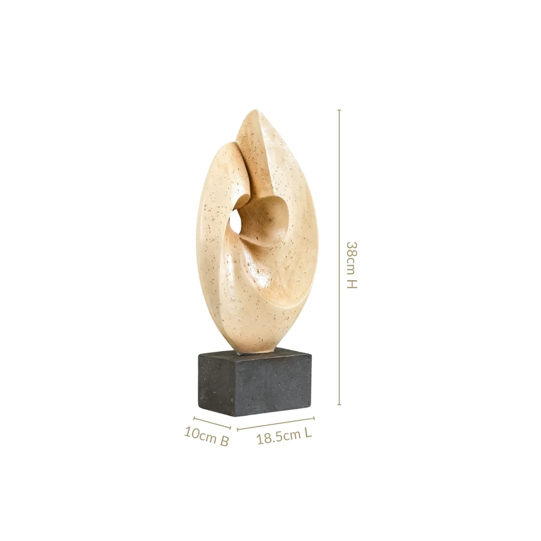 Sculptural Modern Tabletop Ornament Showpiece - Image 4
