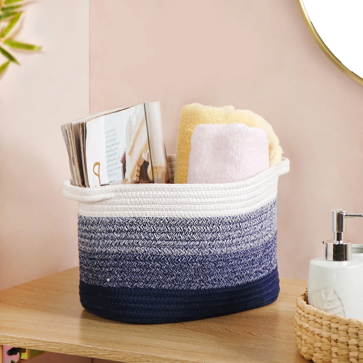 Sea Shore Laundry Basket 20cm - Image 2
