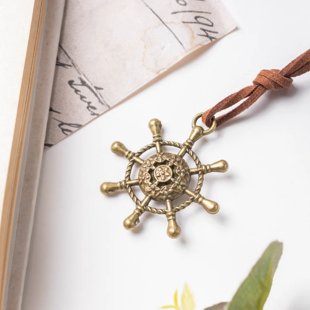 Seafarer Leather Journal With Anchor Tassel Brown 75 Pages - Image 5